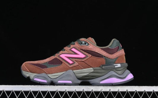 9060 Rich Oak Burgundy Sneakers